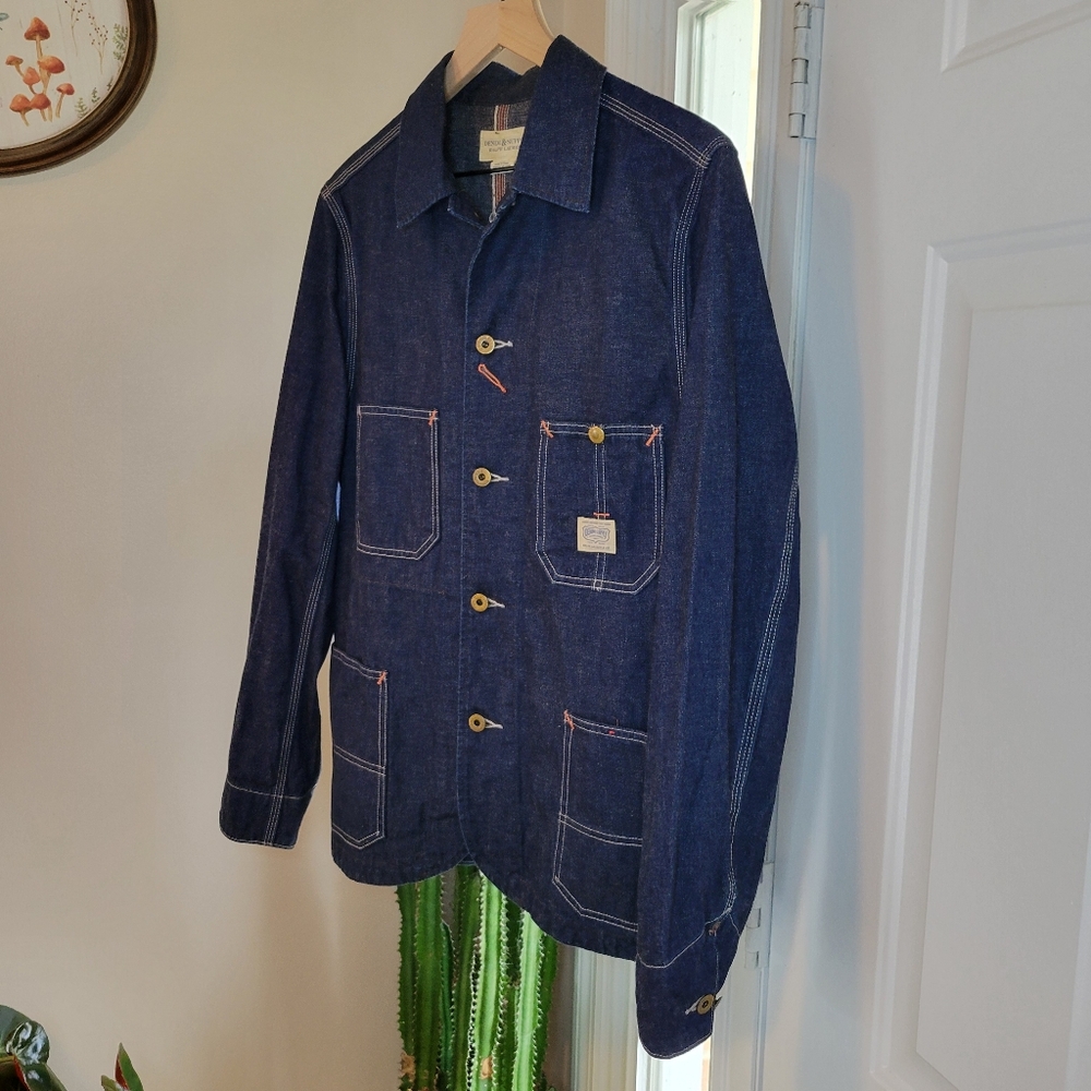 Denim & Supply Ralph Lauren Gorgeous Rich Blue Denim Button Up Jacket, Size M - Picture 3 of 14
